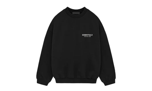 Fear of God Essentials Fleece Crewneck Black (FW24)