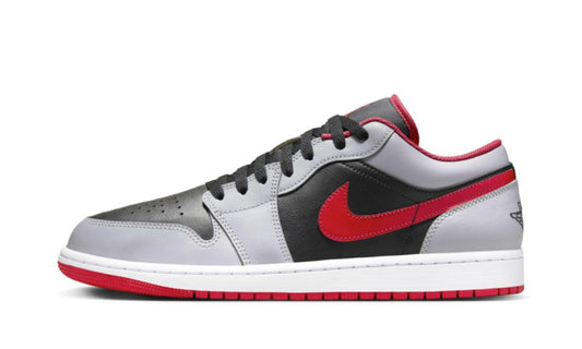 Jordan 1 Low Black Light Smoke Grey Gym Red