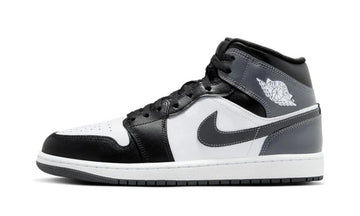 Jordan 1 Mid Black White Iron Grey