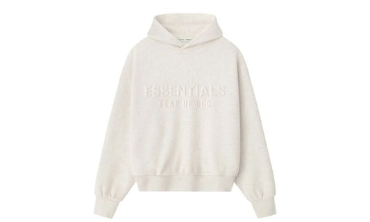 Fear of God Essentials Embossed Classic Hoodie Oatmeal Heather