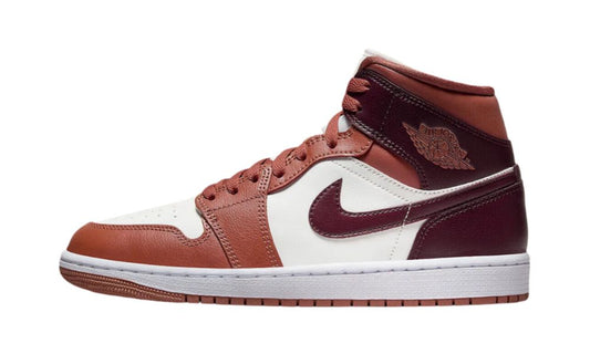 Jordan 1 Mid Dusty Peach Night Maroon (W)