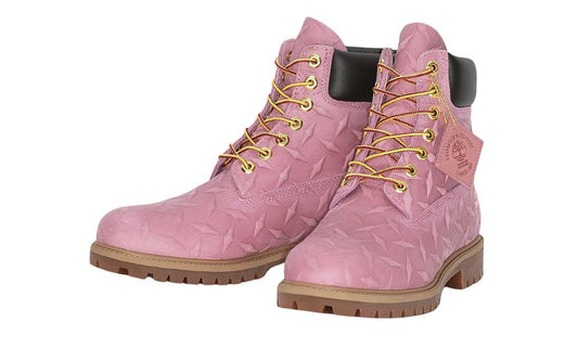 Timberland 6" Premium Waterproof Boot Supreme Diamond Plate Pink