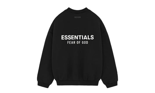 Fear of God Essentials Fleece Crewneck Black (FW24)