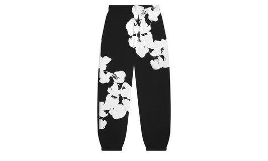 Denim Tears Big Cotton Wreath Sweatpants Black