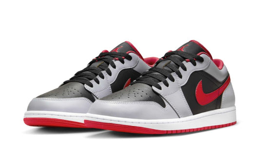 Jordan 1 Low Black Light Smoke Grey Gym Red