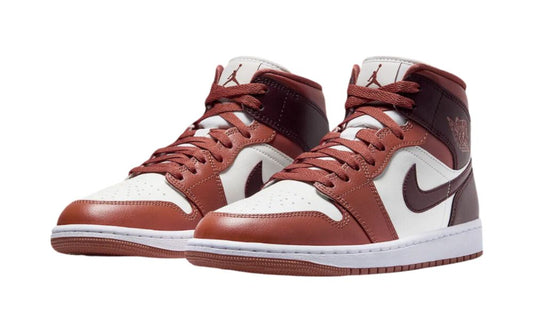 Jordan 1 Mid Dusty Peach Night Maroon (W)