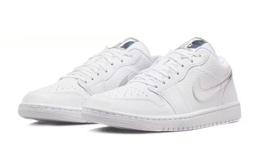 Jordan 1 Low SE White Metallic Silver (W)