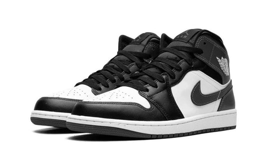 Jordan 1 Mid Black White Iron Grey