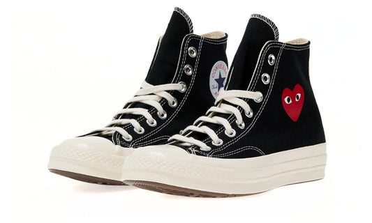Converse Chuck Taylor All Star 70 Hi Comme des Garcons PLAY Single Heart Black