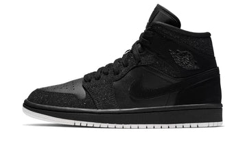 Jordan 1 Mid Glitter Black (W)