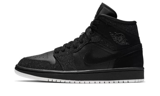 Jordan 1 Mid Glitter Black (W)