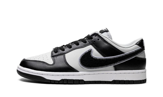 Nike Dunk Low Chenille Swoosh Black Grey