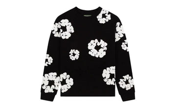 Denim Tears Long Sleeve Cotton Wreath Tee Black