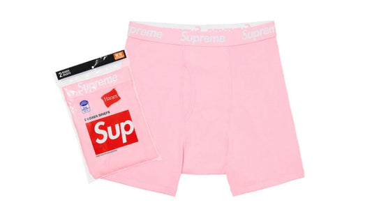 Boxerky Supreme Hanes Boxer Briefs Pink (2 Pack)