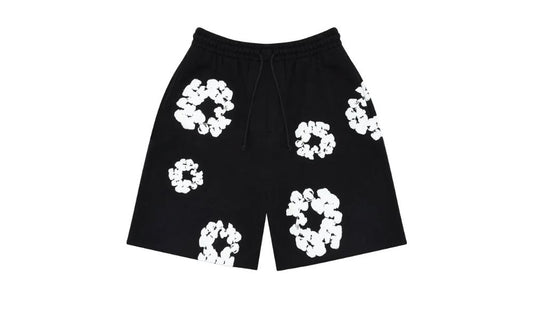 Denim Tears The Cotton Wreath Shorts Black
