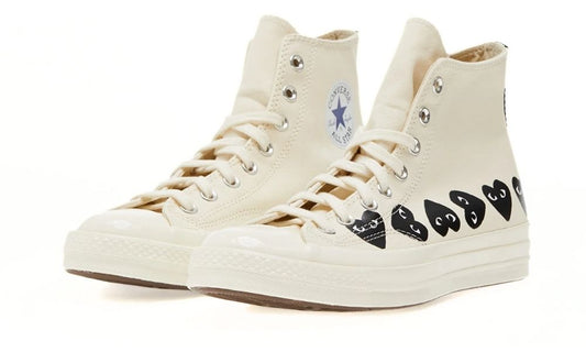 Converse Chuck Taylor All Star 70 Hi Comme des Garcons PLAY Multi-Heart Milk