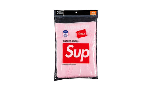 Boxerky Supreme Hanes Boxer Briefs Pink (2 Pack)