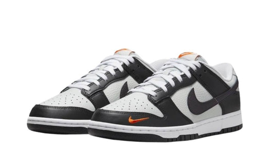 Nike Dunk Low Black Total Orange Mini Swoosh