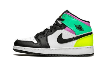 Jordan 1 Mid Pastel Black Toe (GS)