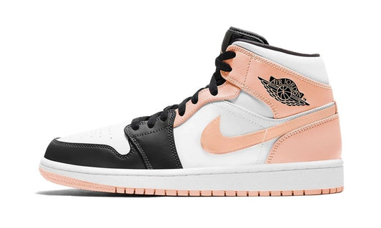 Jordan 1 Mid Arctic Orange Black Toe (Crimson Tint)